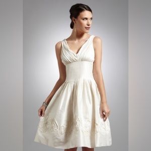 Suzi Chin for Maggy Boutique Silk Rosette Dress